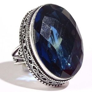 ALLURING INDICOLITE GEMSTONE .925 SILVER