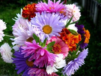 Mix flori; Buchet realizat pentru o mireasa.
