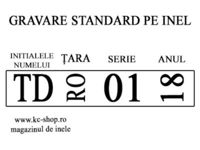 Explicatie gravare inel standard