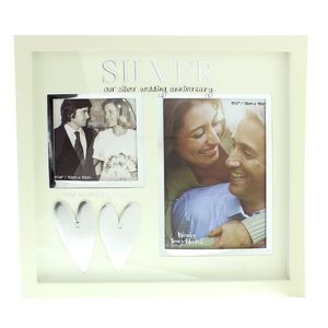 Rama foto cu inimioare pentru nunta de argint WJ10225; Cadouri deosebite care pot fi gasite pe www.dream-store.ro
