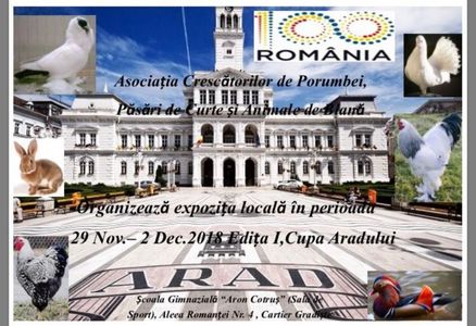 invitație la expoziția "Cupa Aradului 2018"