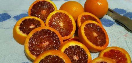 Citrus sinensis tarocco dal muso; Fructe mature
