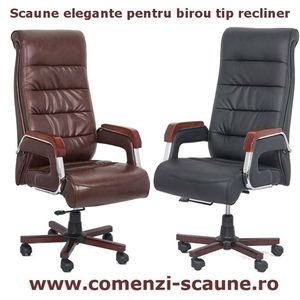 fotoliu-de-birou-maro-negru-comanda-2; Scaune elegante pentru birou tip recliner cu spatar inalt-
