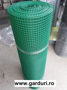 Plasa PVC  Verde – 12x12 mm , H=1.00 m , L=25 ML ( 12 lei/ml ); Plasa PVC  Verde – 12x12 mm , H=1.00 m , L=25 ML ( 12 lei/ml )

