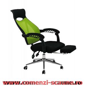 0-scaun-ergonomic de-birou-Office-915-verde-01; Scaune de birou confortabile cu suport pentru picioare in diferite culori si transport gratuit.
