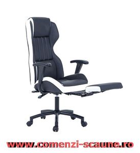 3-scaun-birou-suport-picioare-negru-alb-77; Scaune de birou confortabile cu suport pentru picioare in diferite culori si transport gratuit.
