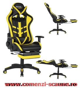6-scaun-birou-suport-picioare-negru-galben-78; Scaune de birou confortabile cu suport pentru picioare in diferite culori si transport gratuit.
