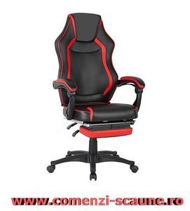 7-scaun-birou-suport-picioare-negru-rosu-90R; Scaune de birou confortabile cu suport pentru picioare in diferite culori si transport gratuit.
