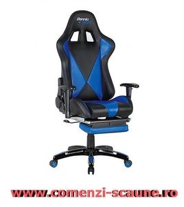 8-scaun-birou-suport-picioare-negru-albastru-90N; Scaune de birou confortabile cu suport pentru picioare in diferite culori si transport gratuit.
