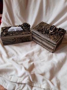 cutie servetele si cutie bijuterii