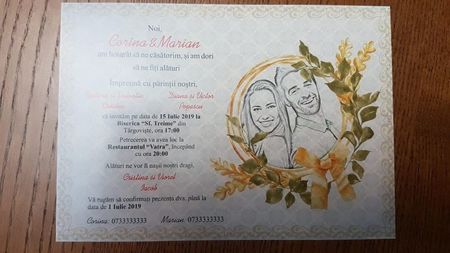 Invitatie nunta; Fata
