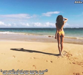 - *se plictisește de revistă și văzând că Vanessa cu Dobrev și celelalte o; urmăreau prea mult, se ridică, își aruncă rochia și merge spre plajă și intră în apă*
