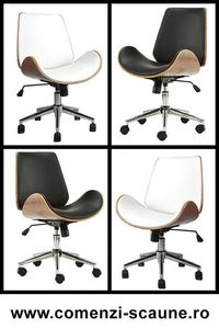 scaune-directoriale-alb-negru-4-comenzi-scaune; Scaune pentru birou in stoc-Transport Gratuit-1
