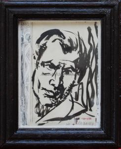 Mihai Drișcu(1946-1989)-Pictorul Grigore C.Ursu. 1976