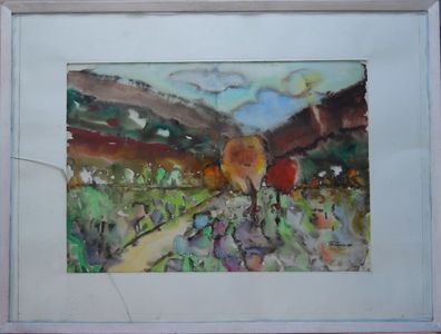 Traian Percec(1916-1996)-Peisaj. 1971