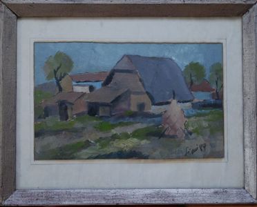 Vasile Anghel Siminiuc(1949)-Gospodărie. 1989