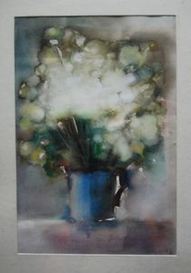 Vespasian Lungu(1927-1994)-Flori. 1984