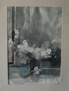 Vespasian Lungu(1927-1994)-Flori. 1987