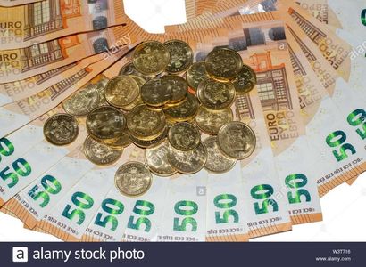 tas-dargent-50-euros-billet et pieces