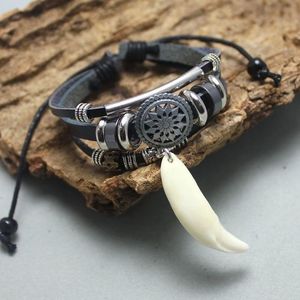 Black Tang Bracelet with Real Woolf Fang_165 de lei