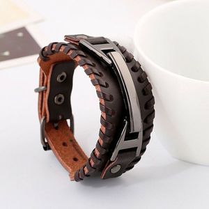 Kevlar Brown Leather Bracelet_85 de lei