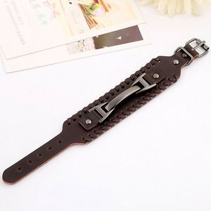 Kevlar Brown Leather Bracelet_85 de lei