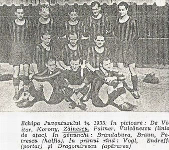 1935 BUC., TRAIAN ZAINESCU [C.SUS], VARUL  TATEI, CENTRUL  JUVENTUS-ULUI [CIBI BRAUN, 'FOTBALUL-POVE