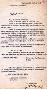 1948.07.31 BUC., C.ZAINESCU, DECIZIUNEA 516 MIN.COMERTULUI, LICENTIERE DIN SERVICIU, M.OF.181 DIN 7.