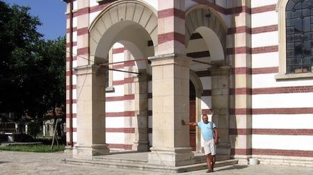 Cristian Zainescu la Biserica Sf. Treime (2007); Bazargic (Azi Dobrici, in Bulgaria)
