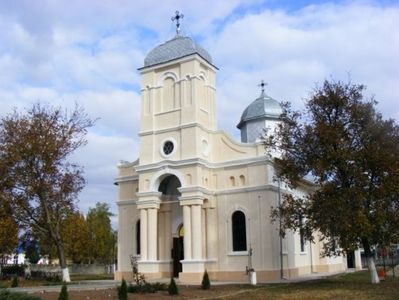 Biserica din Gheorghe Lazar azi; Biserica Adormirea Maicii Domnului (foto internat Vizitam Romania)
