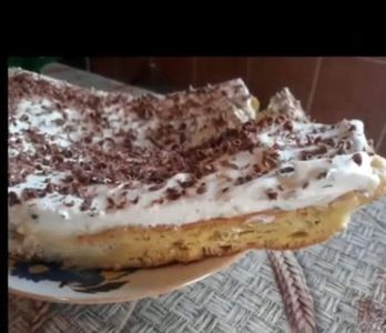Prajitura ecler la tava