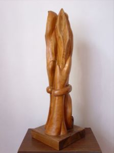 44.PROMETEU * PROMETHEUS; lemn de cires   50 cm
