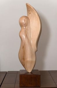 29.ÎNGER * ANGEL; lemn de dud           50 cm
