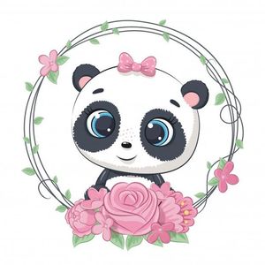 lindo-verano-panda-bebe-corona-flores-ilustracion-baby-shower-tarjeta-felicitacion-invitacion-fiesta
