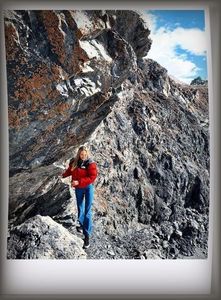 ˓2̣6̣ᵗʰ ტ.˒ Candice Swanepoel hiking bravely mount Esja.