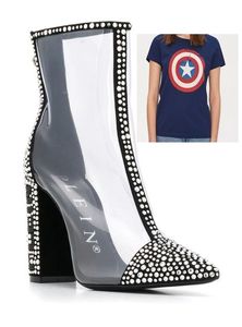 Candice Swanepoel received a pair of Philipp Plein boots and a Captain America t-shirt from Aron.