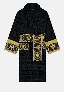 Robert Pattinson received a Versace bathrobe from Miley Cyrus.