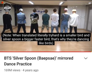 BTS - Silver spoon ! 169 .M ✅ Dance Mirror Practice Choreography ✅; In acelasi timpne vidoclip official !
