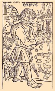 Aesop_woodcut_Spain_1489; o atestare din spania -
SA FI FOST esop TIGAN
