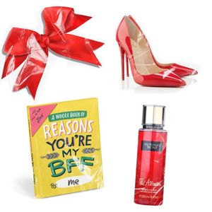 Bella received from Candy her own red swan down shoes (missing the swan feathers), a book of reasons; why she’s Candy’s bff (filled in by yours truly) and a Total Attraction body mist to attract whatever and whoever she wants. (Ɔ ˘⌣˘)˘⌣˘ C)
