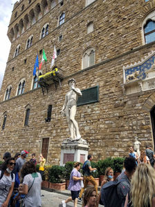 ; Palazzo Vecchio
A fost la început primăria orașului, acum este muzeu. În fața sa se află o copie a statuii David a lui Michelangelo. A fost inaugurat în 1299.
