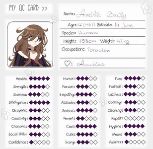 amy new oc card