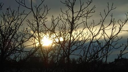 Apus de soare la sfarsit de noiembrie