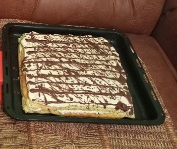 Prajitura cu mac si crema de ness