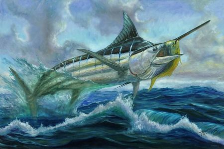 grand-blue-marlin-jumping-eating-mahi-mahi-terry-fox