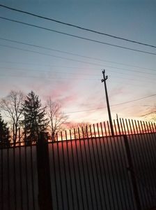 Un apus de soare spectaculos, in Ajunul Bobotezei.