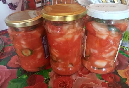 salata de vara, la borcan, pentru iarna