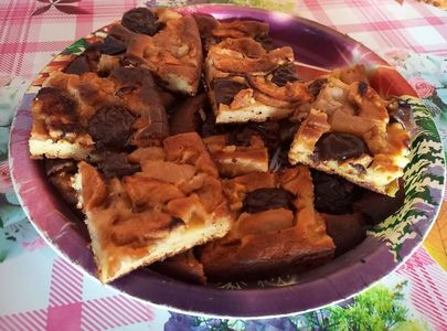 Prajitura cu prune si pere