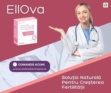EllOva - Farmaciaonline; Solutia Naturala pentru cresterea fertilitatii www.onlinefarmacia.ro
