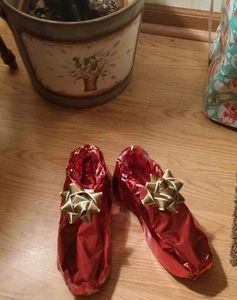 You know what, give me my presents back and take one foot instead, you look just like it